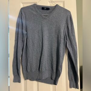 Men’s J Crew Light Blue V Neck Sweater Size Medium